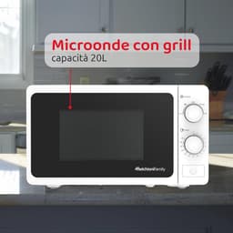 Multifunctionele Magnetron met Grill 20L – Krachtige Kleine Magnetron 800W, Handmatige Instelling en Timer — thumbnail 3