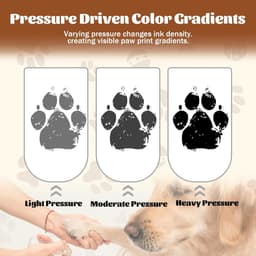 Pawprint Set - Ink Free Nose Print Set - Dog & Cat - Baby Handprint & Footprint Set - Clean Print Set with Frame - Uniek Cadeau Idee — thumbnail 4
