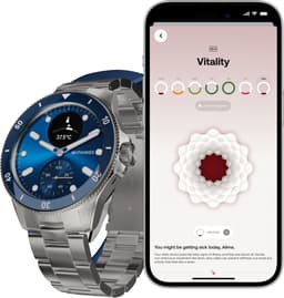Withings ScanWatch Nova - 42mm Hybride Smartwatch - ECG, AFib Detectie, SpO₂ Meter, Hartslagmeter, Slaaptracker, 24/7 Temperatuurmeting, 35 Dagen Batteri, Saffierglas, 10 ATM Waterdicht — thumbnail 4