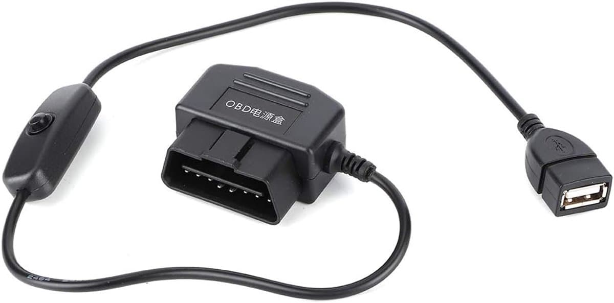 18.7in II Power Kabel - 2 naar USB Oplader Kabel - Dash Cam Hardwire Kit met 16Pin Connector voor Auto GPS DVR Dash Camera — afbeelding 1