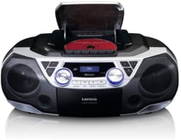 Lenco SCD-720SI - Draagbare DAB+ Radio met Bluetooth, CD-speler en Cassette - Stereo Boombox - Netstroom & Batterijen - Zilver — thumbnail 3