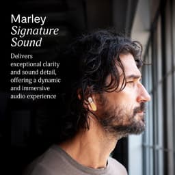 House of Marley Trenchtown ANC Draadloze Oordopjes - Oortjes Draadloos - Bluetooth - 24 uur Batterijduur - Hybrid Active Noise Cancelling - Eco Friendly Design - Cream — thumbnail 4