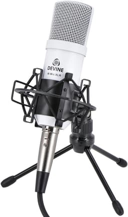 Condensatormicrofoon - Met gratis lessen - Devine M-Mic XLR W - Wit — thumbnail 1