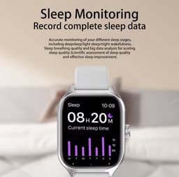 Sjika - Max Smartwatch – Inclusief Hoesje + Screen Protector – ECG, Bloeddrukmeting, SpO2, Hartslag & Slaapmonitor – Fitnesshorloge Voor Android & iOS – Multisport Modes - Zwart - Voor mannen en vrouwen - Perfect cadeau — thumbnail 5