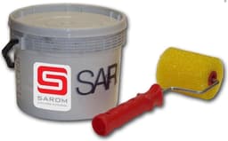 Sarom Fuoco - Barbecueverf - Betonnen barbecue - 5L - Wit - Met roller — thumbnail 1