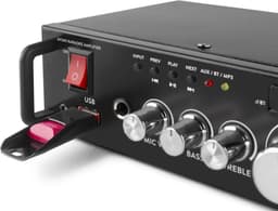 Karaoke versterker - MAX AV340 karaoke set versterker met Bluetooth en mp3 speler - 2x 50W — thumbnail 2