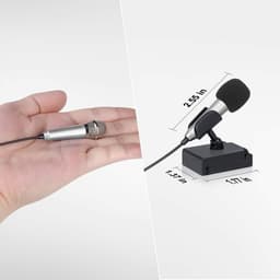 Mini Draagbare Microfoon – Voor Zingen, Vloggen, Podcasten – Geschikt voor iPhone, Android, PC, iPad (Zilver) — thumbnail 4
