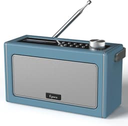 DAB+ en FM radio, draagbare Bluetooth speaker met oplaadbare accu — thumbnail 1