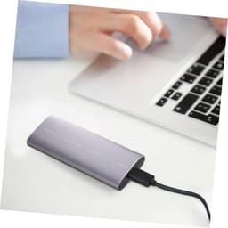 Externe Harde Schijf - Draagbare Opslag - Data Overzetten - Lichtgewicht Aluminium - 11.5x3.7x1.2cm - Zilverkleurig — thumbnail 2