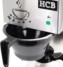 HCB® - Professionele Horeca Koffiezetapparaat - 2 x 1,8 liter - 230V - RVS / INOX - Filter machine voor koffie - Filtermachine - Filterkoffie - 40.5x20.5x45.5 cm (DxBxH) - 9 kg - 1713 — thumbnail 3