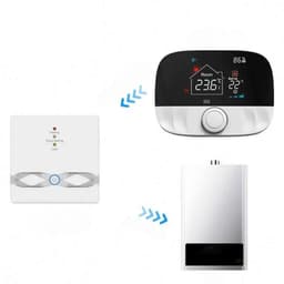 Thermostaat | Draaiknop WiFi Tuya incl. RF-ontvanger | Voor CV & elektrische verwarming | Zwart/Grijs — thumbnail 2