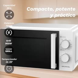 Magnetron met Grillfunctie, 20-25 Liter Inhoud en Diverse Vermogensstanden — thumbnail 3
