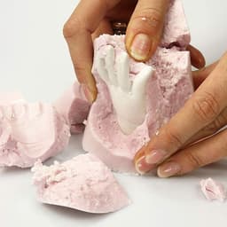 3D Hand- en Voetafdruk Set Baby 0-12 Maanden Gips — thumbnail 4