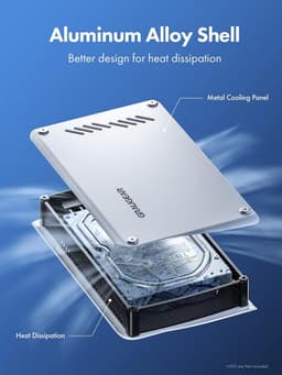 6TB Externe Harde Schijf in Aluminium Behuizing voor PS5, PS5 Slim en PS5 Pro - Geoptimaliseerd voor Gaming en Opslag — thumbnail 3