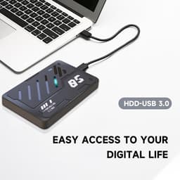 Externe Harde Schijf - Draagbare Opslag - Bestanden Opslaan - Snelle USB 3.0 - 25 Inch - Zwart — thumbnail 5