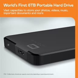 RFWR® 2 TB Draagbare Externe Harde Schijf - USB 3.0, Zwart — thumbnail 3