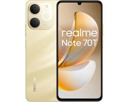 realme Note 70T 17,1 cm (6.74") Dual SIM Android 15 4G USB Type-C 4 GB 256 GB 6000 mAh Goud