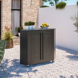 Oviala - Metalen buitenkeuken met 3 modules spoelbak en barbecue - Memphis — thumbnail 4