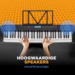 Finesse Keyboard Piano - Statief & Accessoires - 61 Keys - MIDI - Digitale Piano - Elektrische Piano - Kind — thumbnail 4