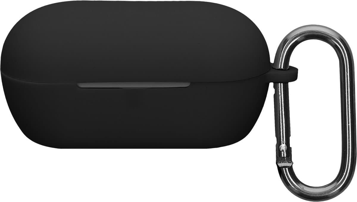 kwmobile cover voor oordopjes case - geschikt voor Sony WF-C710N - Trendy beschermhoes draadloze oordopjes in zwart — afbeelding 1