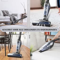 PRIMO PR506SV Steelstofzuiger Draadloos 2-in-1 - Stofzuiger Zonder Zak - Kruimelzuiger - HEPA Filter - Zilver — thumbnail 5