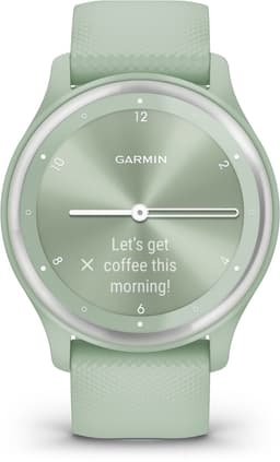 Garmin Vivomove Sport - Hybrid smartwatch - Echte wijzers - Verborgen touchscreen - 40mm - Mint — thumbnail 1