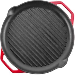 Grand Feu - Geëmailleerde gietijzeren grillpan - rood — thumbnail 2
