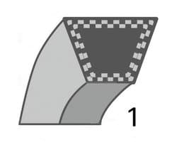 V-snaar 125 CM voor Grasmaaier