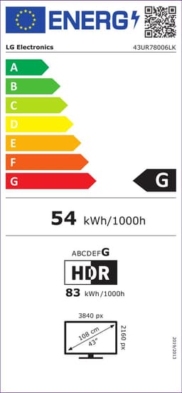LG 43UR78006LK - 43 inch - 4K LED - 2023 - Buitenlands model — thumbnail 2