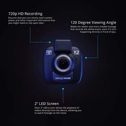 720p HD Dashcam met DVR-opnamefunctie - 120° kijkhoek — thumbnail 2
