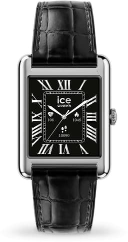 Ice Watch ICE smart TK 2.0 - Silver - Black croco 025380 Horloge - Leer - Zwart - Ø 37 mm — thumbnail 1