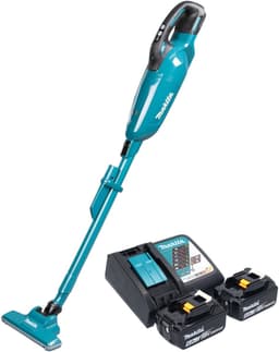 Makita DCL 284 FRG2 accustofzuiger 18 V 0,73 l borstelloos + 2x accu 6,0 Ah + oplader — thumbnail 1