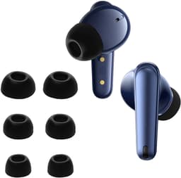 kwmobile 6x cover voor in-ear oortjes geschikt voor Anker Soundcore Liberty 4 NC - Vervangende oordopjes van siliconen in zwart - 3 maten — thumbnail 1