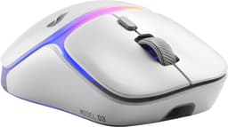 Glorious Gaming - draadloze gamingmuis Model D3 - Uitwisselbaar InfinitePlay-batterijsysteem, 8k polling, 130M click optische schakelaars, licht gewicht van 69 g, 30K DPI optische sensor, RGB - Wit — thumbnail 5