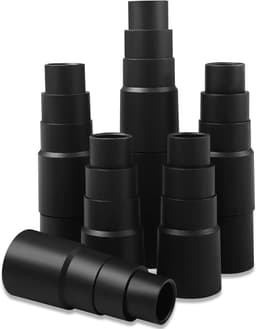 Stofzuigerslang adapter 4 lagen zwart - slangverloopstuk 25 mm tot 42 mm - 6 stuks — thumbnail 1
