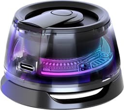 Cazy draadloze Bluetooth Mini Speaker - Magnetische Muziek Box - geschikt voor MagSafe - USB-C laden - 10h Luistertijd - LED-lampjes - Geschikt voor Hitster spel - Zwart — thumbnail 4