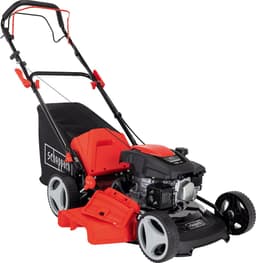 Scheppach Grasmaaier Benzine MS161-46 - Zelfrijdend - Mulchfunctie - 46cm maaibreedte - 4-takt - 150cc - 3,5pk - Voor tuinen tot 1000m² - met 55L opvangbak — thumbnail 1