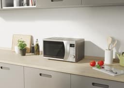 Magnetron met grill - Compacte oven - Snel maaltijden bereiden - Digitale bediening - 20 liter inhoud - Roestvrij staal — thumbnail 3