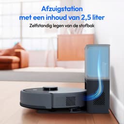 MEDION Robotstofzuiger met afzuigstation en dweilfunctie X23 SW+ (lasernavigatie, sterke 5000 Pa zuigkracht, 2-in-1 robotstofzuiger, nauwkeurige kaartopbouw, Go & No Go-zones, meerdere verdiepingen) b — thumbnail 3