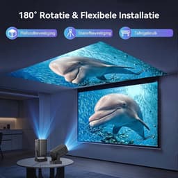 TYR® Mini Beamer - Projector - Beamer - Zwart - 18cm x 15cm x 14cm — thumbnail 4