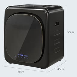 Sogiol® Compacte Wasdroger - Droger met Timer - maakt van roestvrij staal en ABS - 48x40x56 cm 4kg - Zwart — thumbnail 4