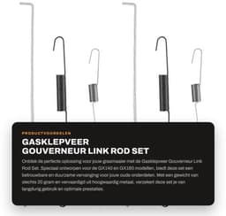 Gasklepveer Set - 2x Terugstelveer - 2x Veer voor Snelheidsregeling - Voor GX140/GX160 - Metaal - Slijtvast - Motoronderdeel — thumbnail 1