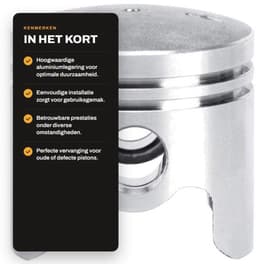 Elektrische Grasmaaier Kit - Aluminium Piston - Eenvoudige Installatie - 40mm - Vervanging voor 43CC Motoren - Geschikt voor CG430 TL43 — thumbnail 2