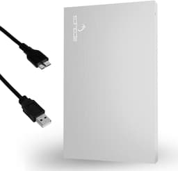 Externe Harde Schijf - Draagbare Opslag - Bestanden Opslaan - Ultradun Slank Design - 500 GB - Zilver — thumbnail 1