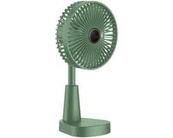 Draagbare opvouwbare ventilator voor thuis, op de camping, buiten en op kantoor; compact en duurzaam