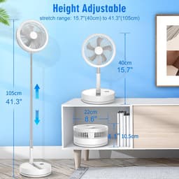 statiefventilator - torenventilator - zwart airco - Verstelbare ventilator - Ventilator met afstandsbediening - Stille ventilator - Draaibare kop - Frisse lucht in huis - Ventil — thumbnail 2