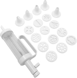 Koekjespers - Deegspuit - Koekjes Bakken - Multifunctioneel - 27 cm - Wit — thumbnail 1