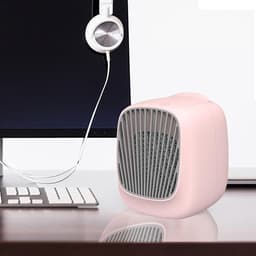 Draagbare Airco - Mini Koeler - Bureau Koeling - Water Mist Functie - Compact Ontwerp - Wit — thumbnail 2