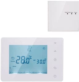 Digitale Thermostaat - Kamertemperatuur Regelaar - Comfort Verhoging - Programmeerbaar Weken - 2 Graden Nauwkeurig - Wit — thumbnail 1