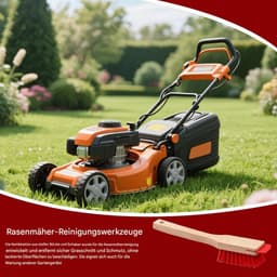 Grasmaaier Dekreiniger - Buitenborstel - Gazon Onderhoud - Versterkte Borstel - 40 cm - Houten — thumbnail 4